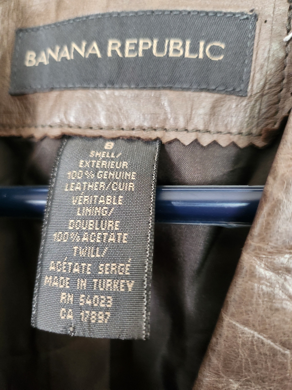 Banana Republic Brown Leather Jacket - Picture 3 of 6